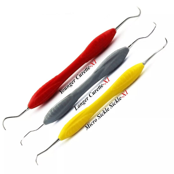 Silicone Handle Dental Sickle Scaler & Periodontal Curette