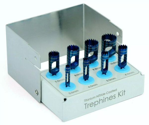 8pcs Titanium Coated Trephine Kit - Image 2