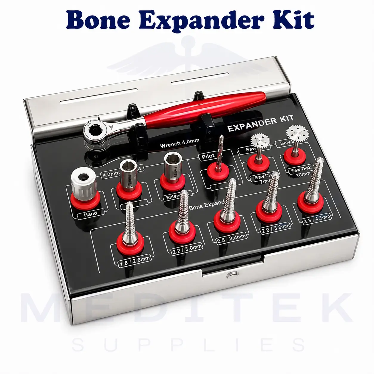 Surgical Bone Expander Kit – Saw Disks for Dental Implant & Sinus Lifting Oral Surgery CE