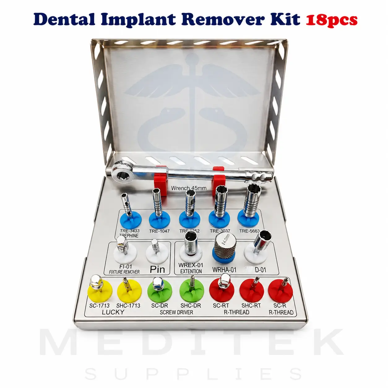 18pcs Dental Implant Remover Kit – Dental Implant Set CE