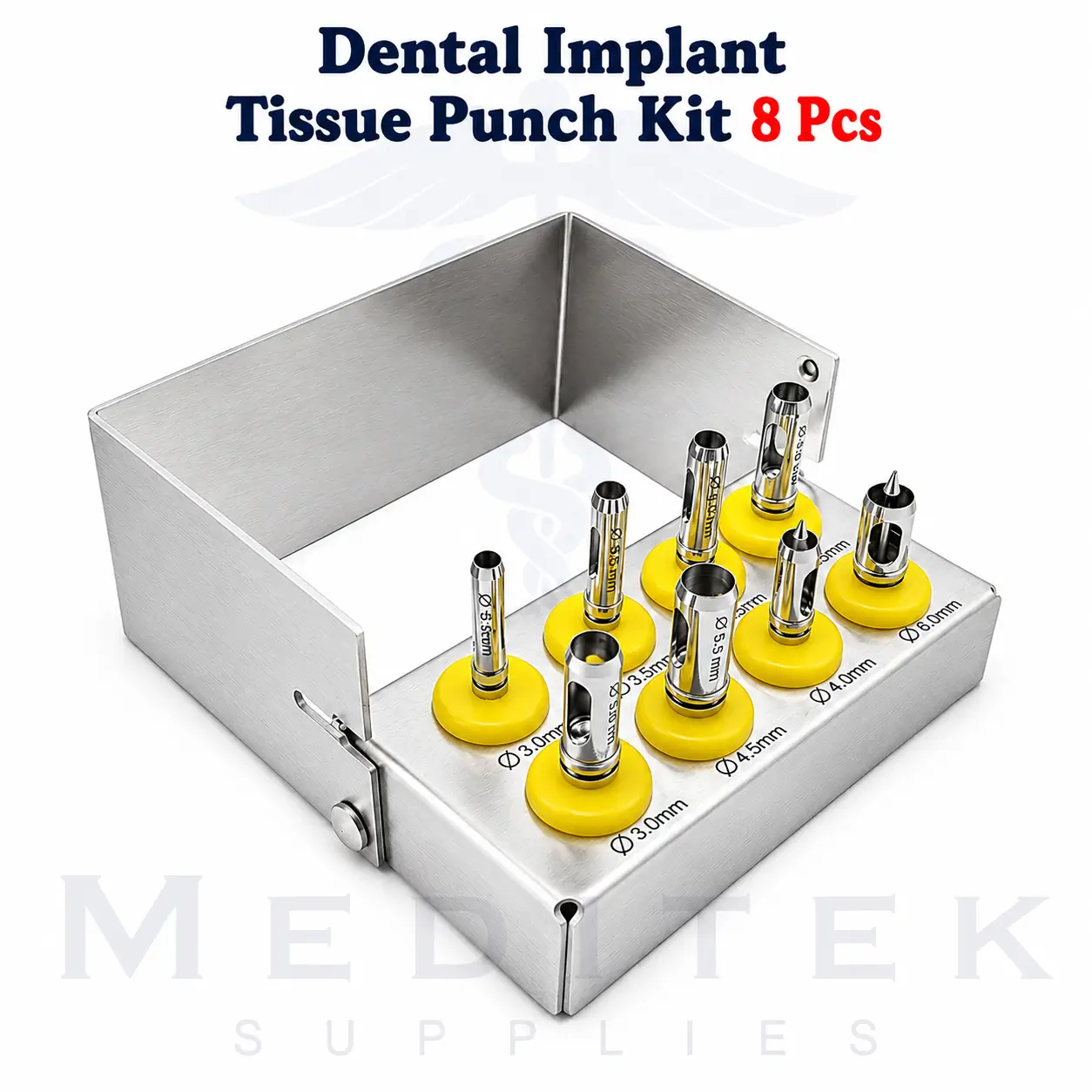 8pcs CE Certified Dental Implant Tissue Punch Kit
