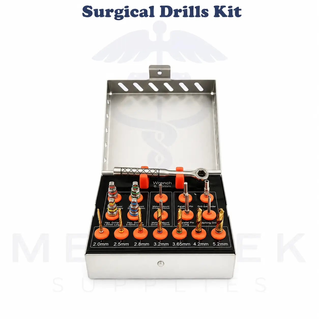 Dental Implant Surgical Drills Kit – Complete Implant Placement Instruments CE - Image 2