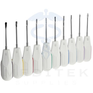 10pcs PDL Luxating & Tooth Loosening Elevators – Dental Extraction Instruments CE