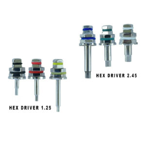 6Pc Dental Implant Hex Driver Set – 1.25mm & 2.42mm