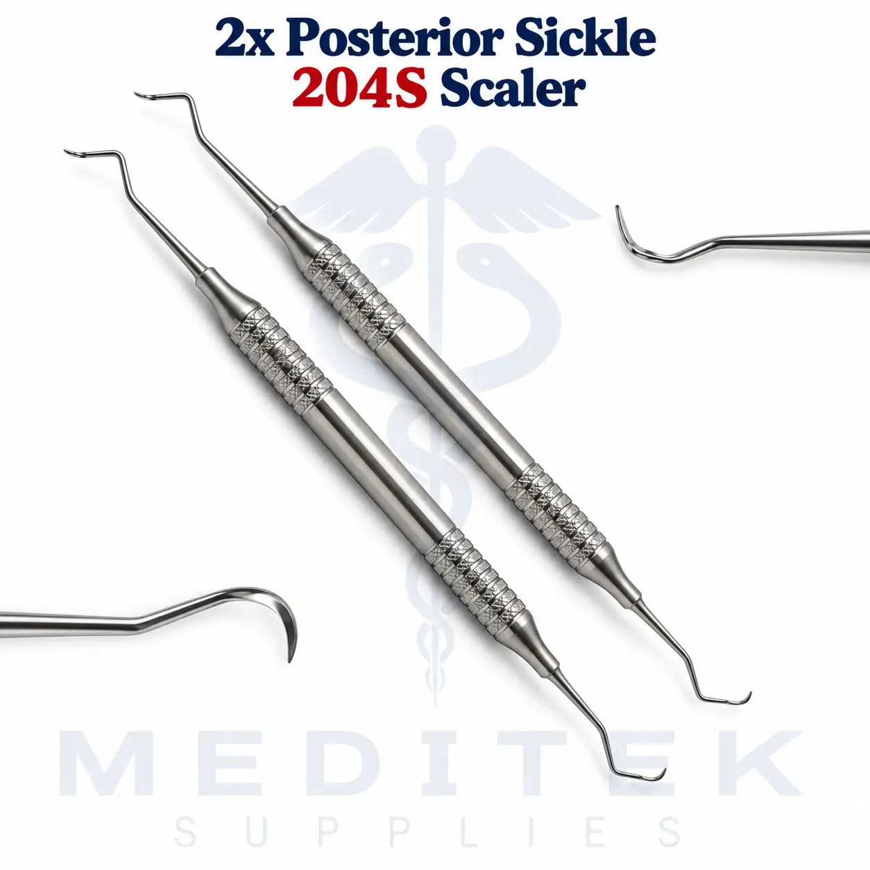 2x Dental Scaler 204S Posterior Sickle – Buy 4 Get 1 Free CE
