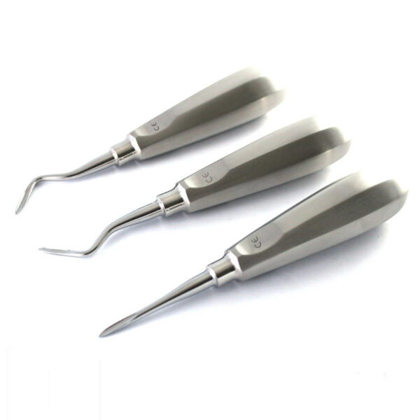 3Pcs Flohr Dental Root Elevators
