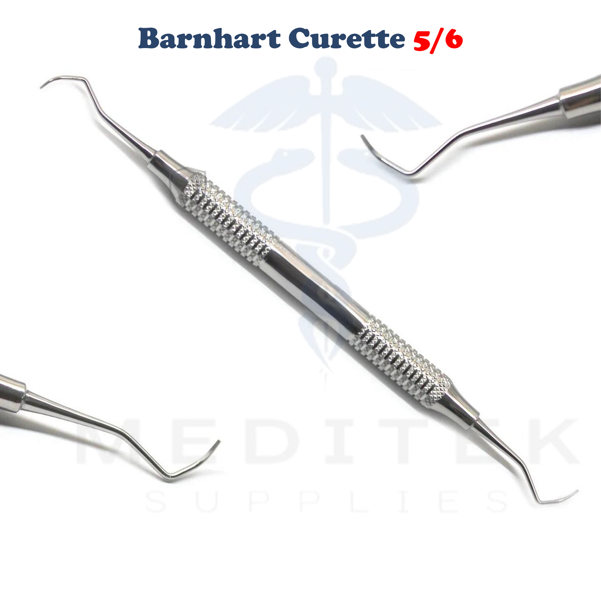 5/6 Barnhart Universal Dental Curette – Double Ended Hollow Handle - Image 2
