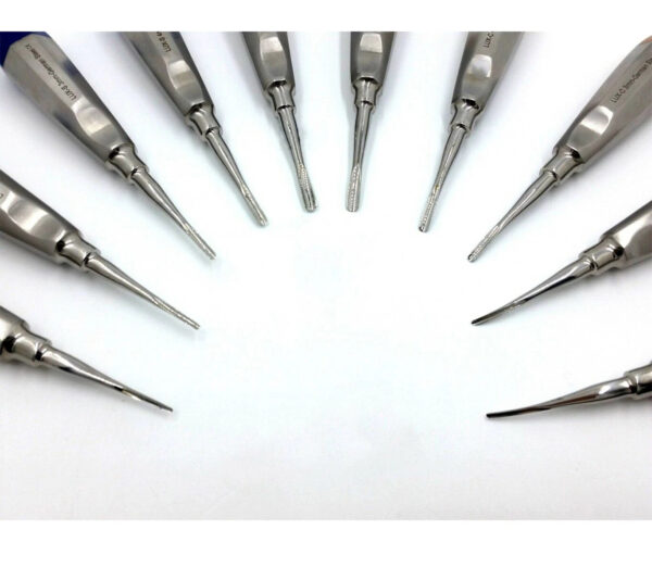 German 10Pc Straight Luxating Elevator (1.5-5mm) - Image 2