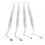 4Pcs Periodontal Lucas Bone Curettes Set