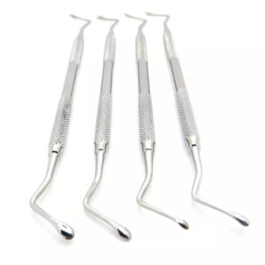 4Pcs Periodontal Lucas Bone Curettes Set