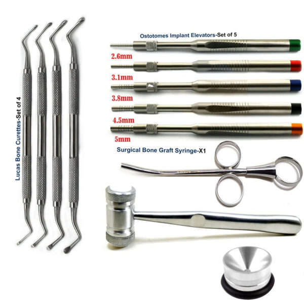 Implant Surgery Kit with Sinus Lift Osteotome & Bone Mallet