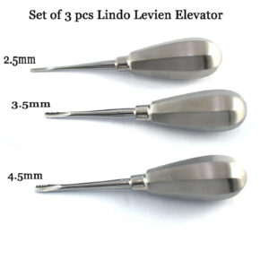 3Pcs Lindo Levien Dental Root Elevators