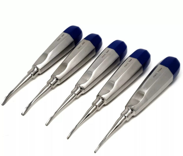 German 5Pc Curved Root Tip Elevator (1.5-5mm)