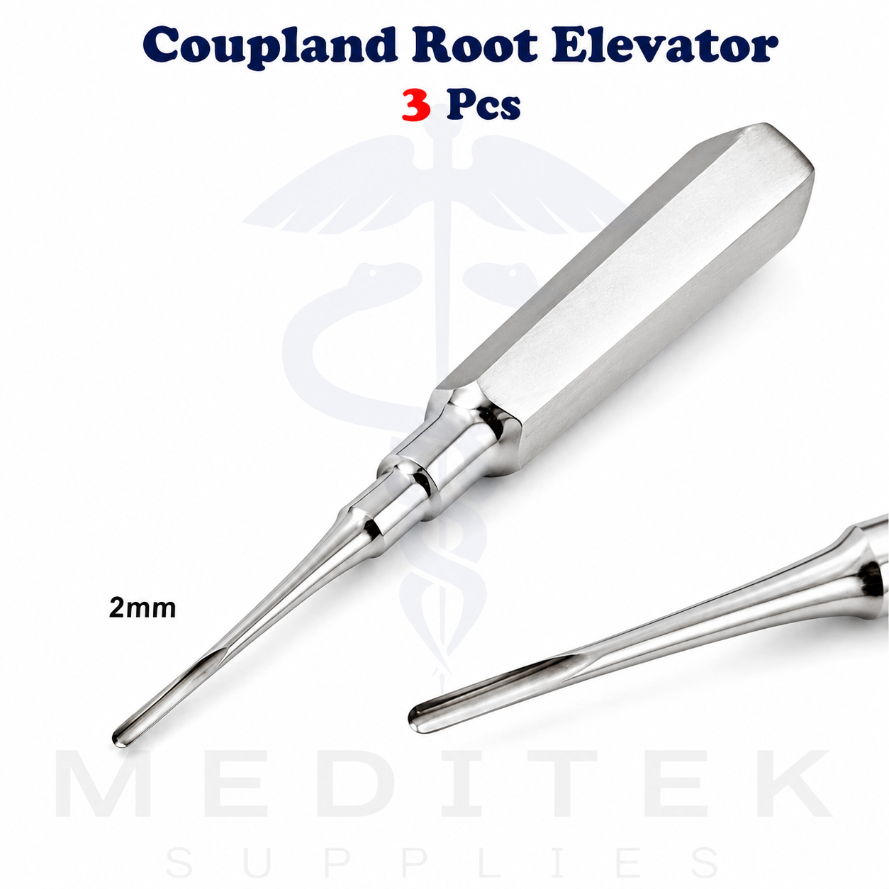 3 Pcs Coupland Dental Root Elevators Set 2mm 3mm 4mm – PDL Luxating CE - Image 3