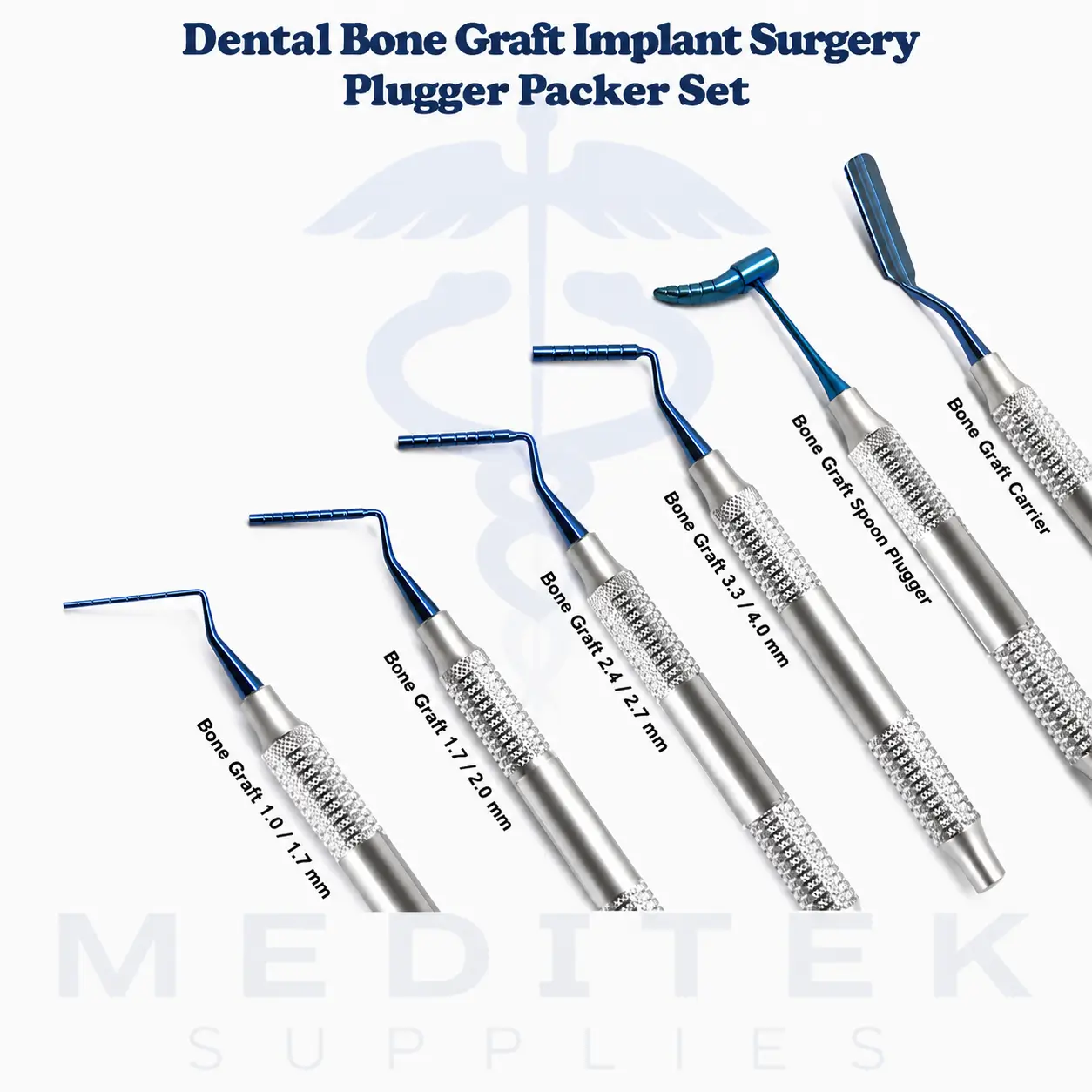 Dental Bone Graft Implant Surgery Plugger Packer Set - Image 2