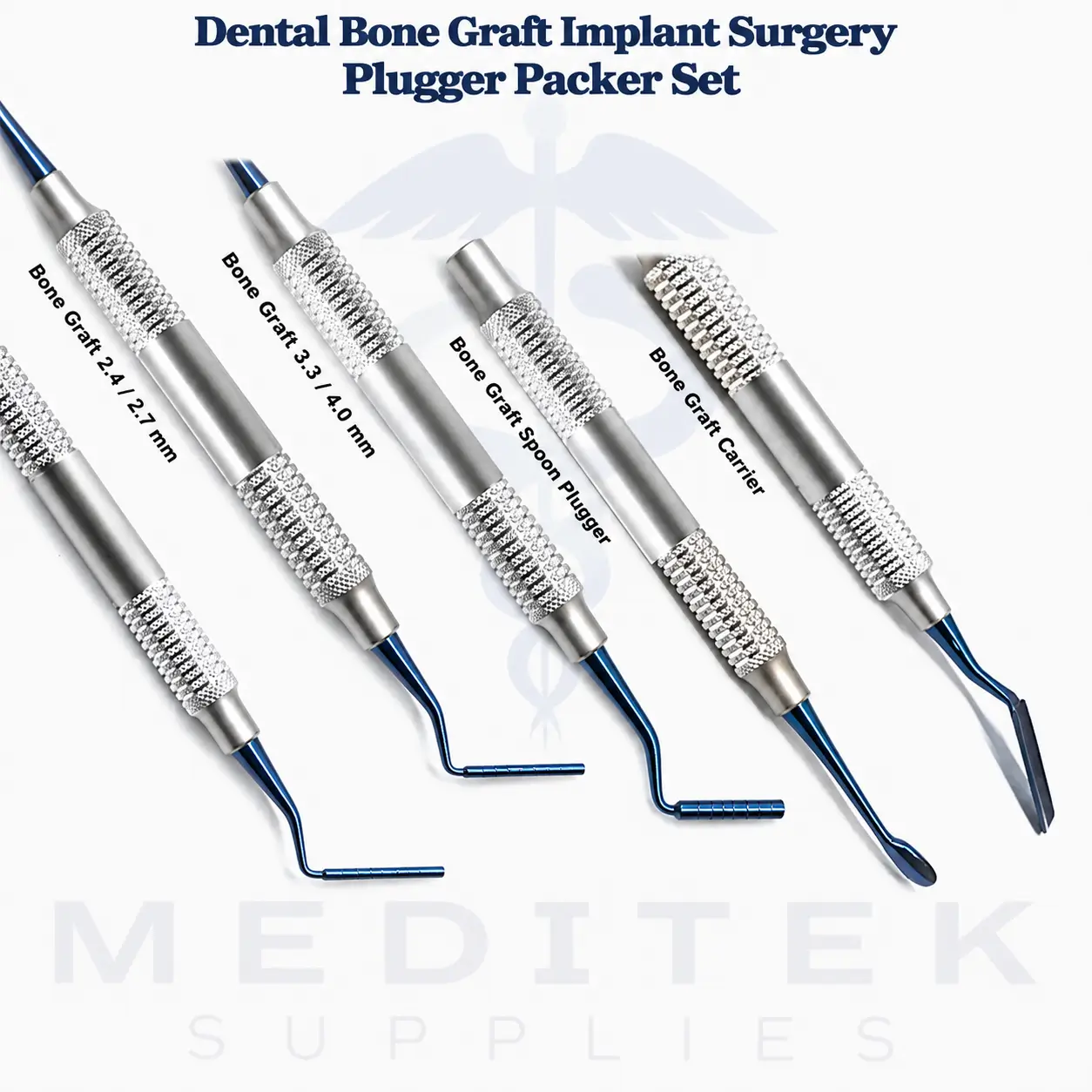 Dental Bone Graft Implant Surgery Plugger Packer Set - Image 3