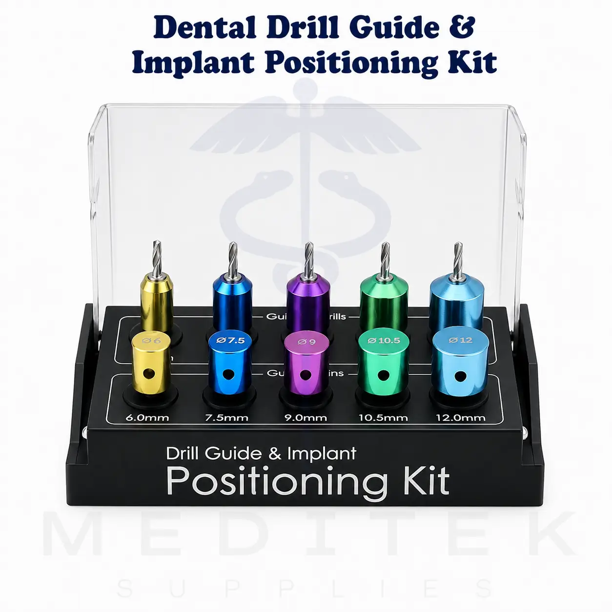 Dental Drill Guide & Implant Positioning Kit – Surgical Implant Instrument Set CE