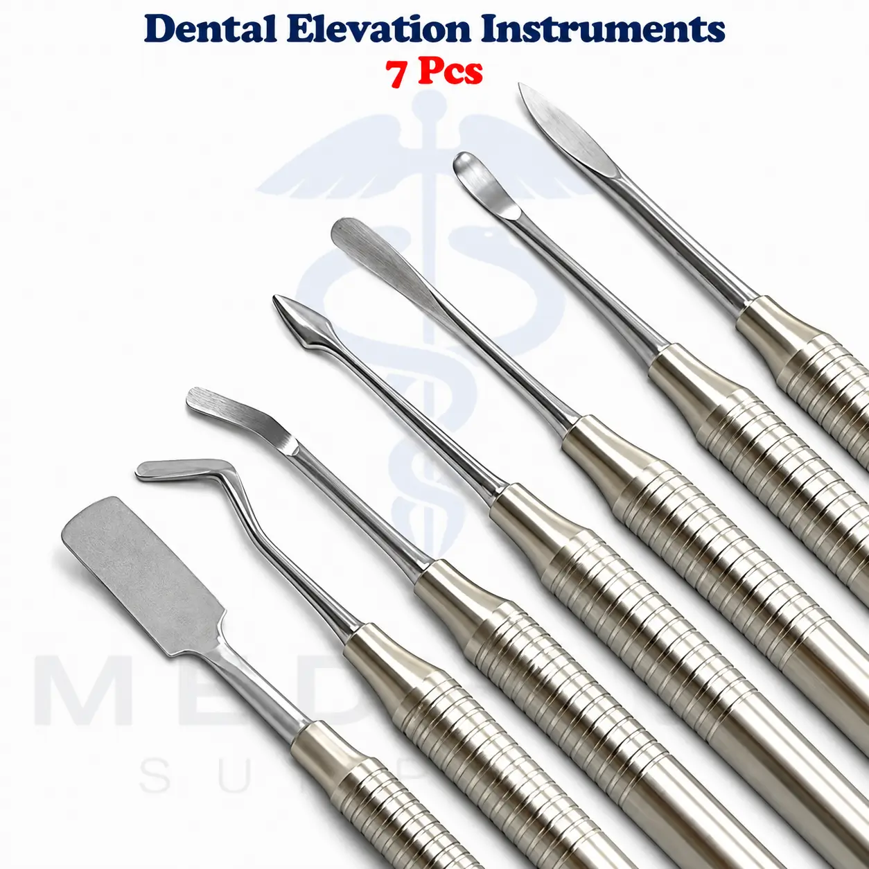 Implant Surgical Periosteal Elevators Set – Dental Elevation Instruments CE 7 Pcs - Image 2