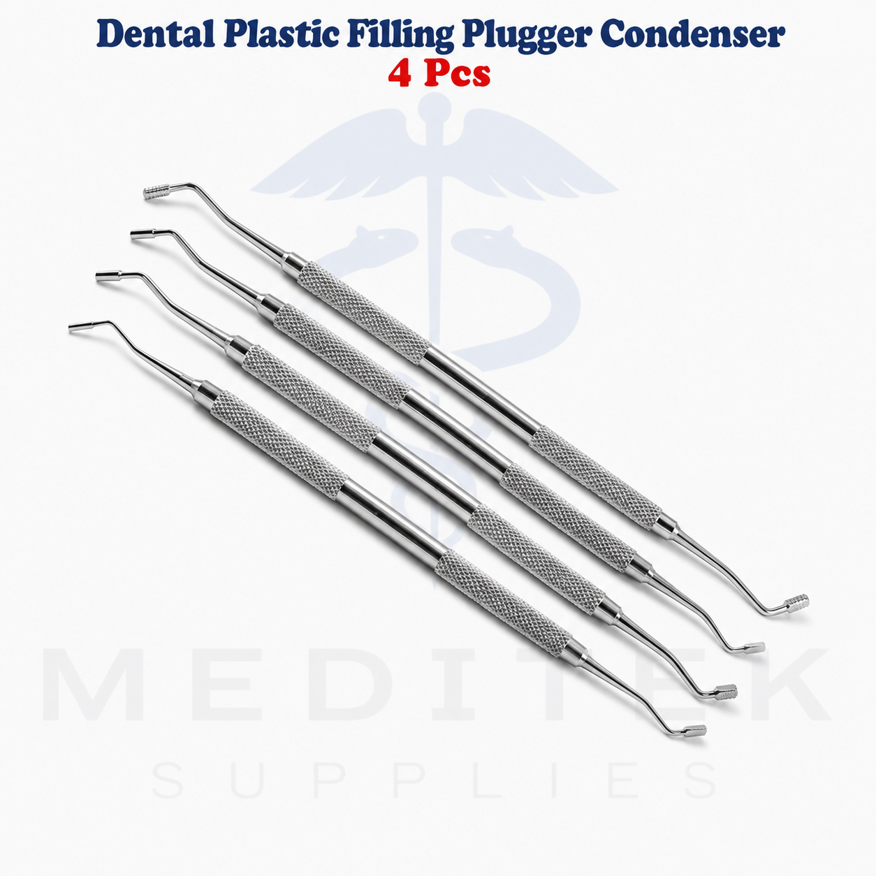 Dental Plastic Filling Plugger Condenser Set of 4