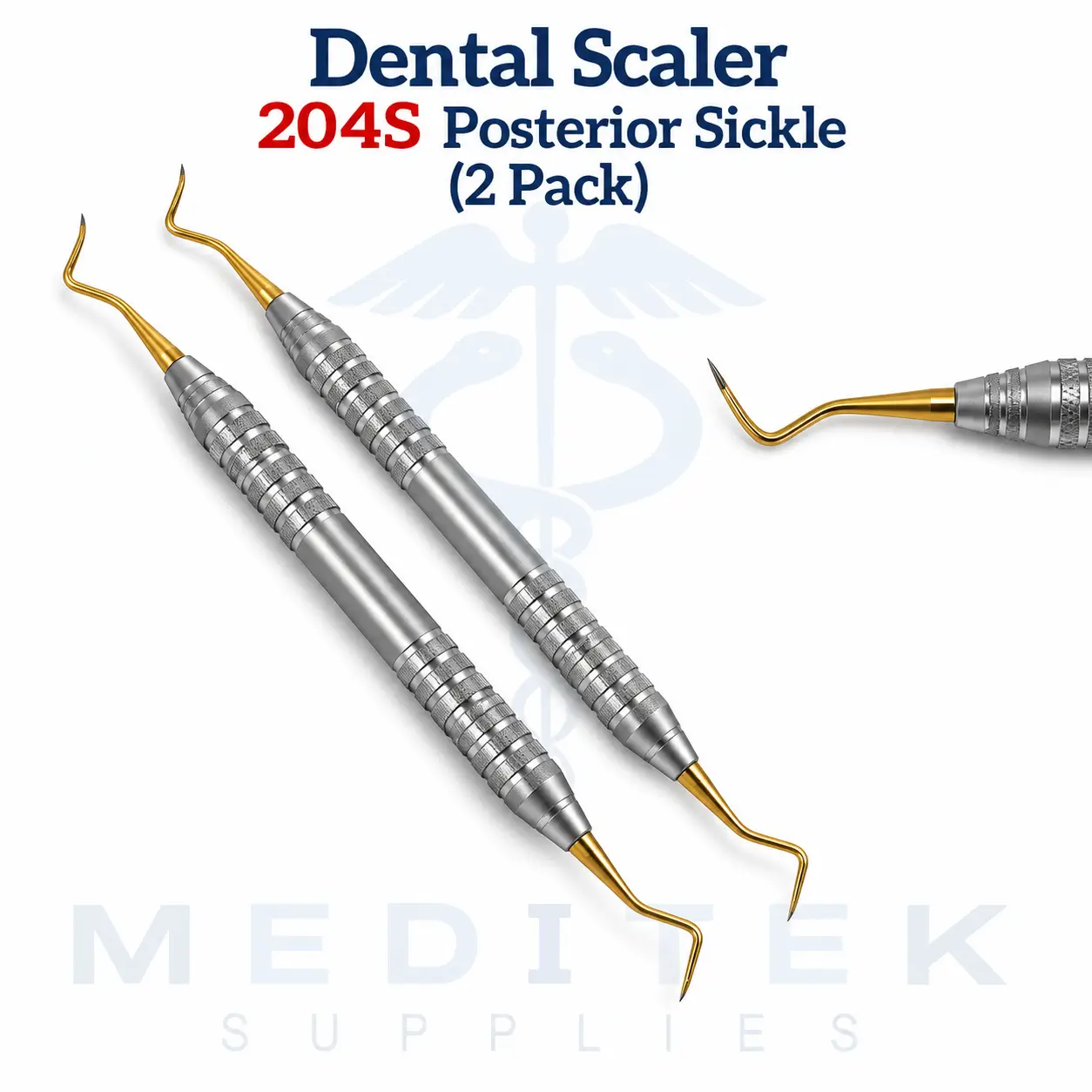 204S Posterior Sickle Dental Scalers 2 Pack