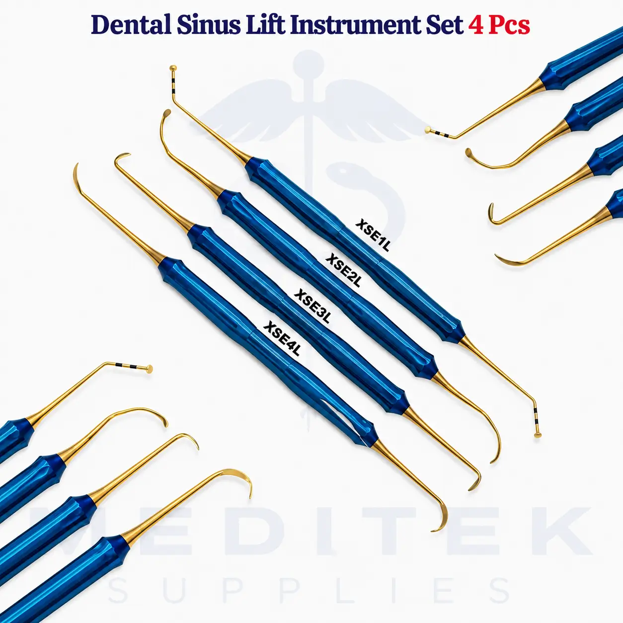 Dental Sinus Lift Instrument Set (4 Pieces) – Premium Implantology & Surgical Kit