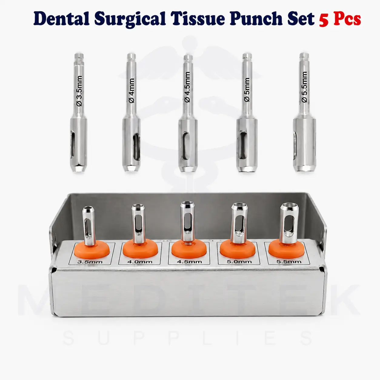 5pcs Dental Surgical Tissue Punch Set