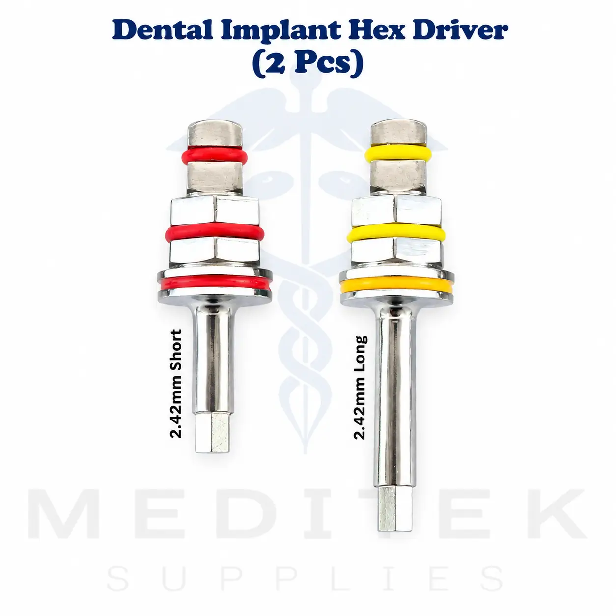 2Pc Dental Implant Hex Driver Set – 2.42mm