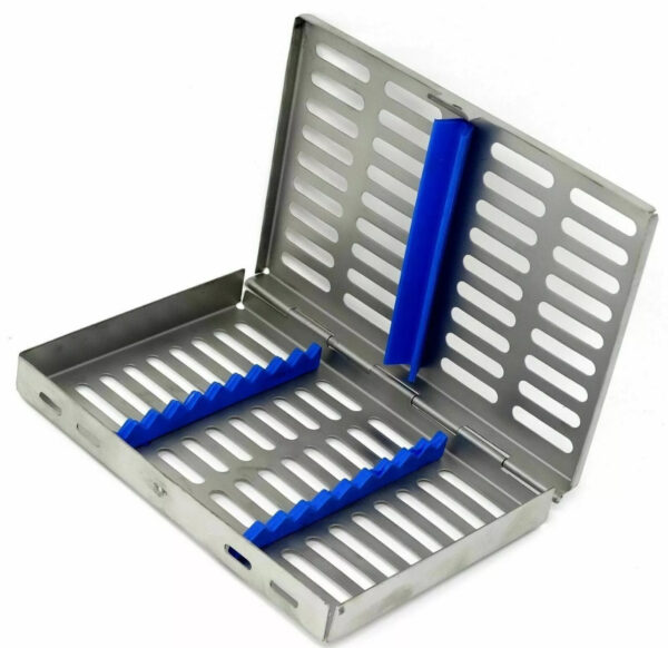 10x10 Dental Surgical Sterilization Cassette Tray SS - Image 2