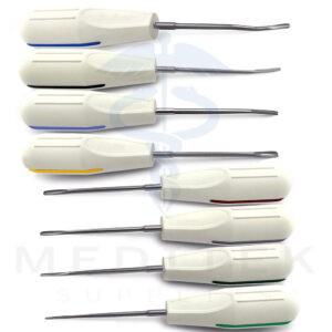 8pcs Dental Luxating Root Elevator Set – Tooth Extraction Surgical Instruments CE
