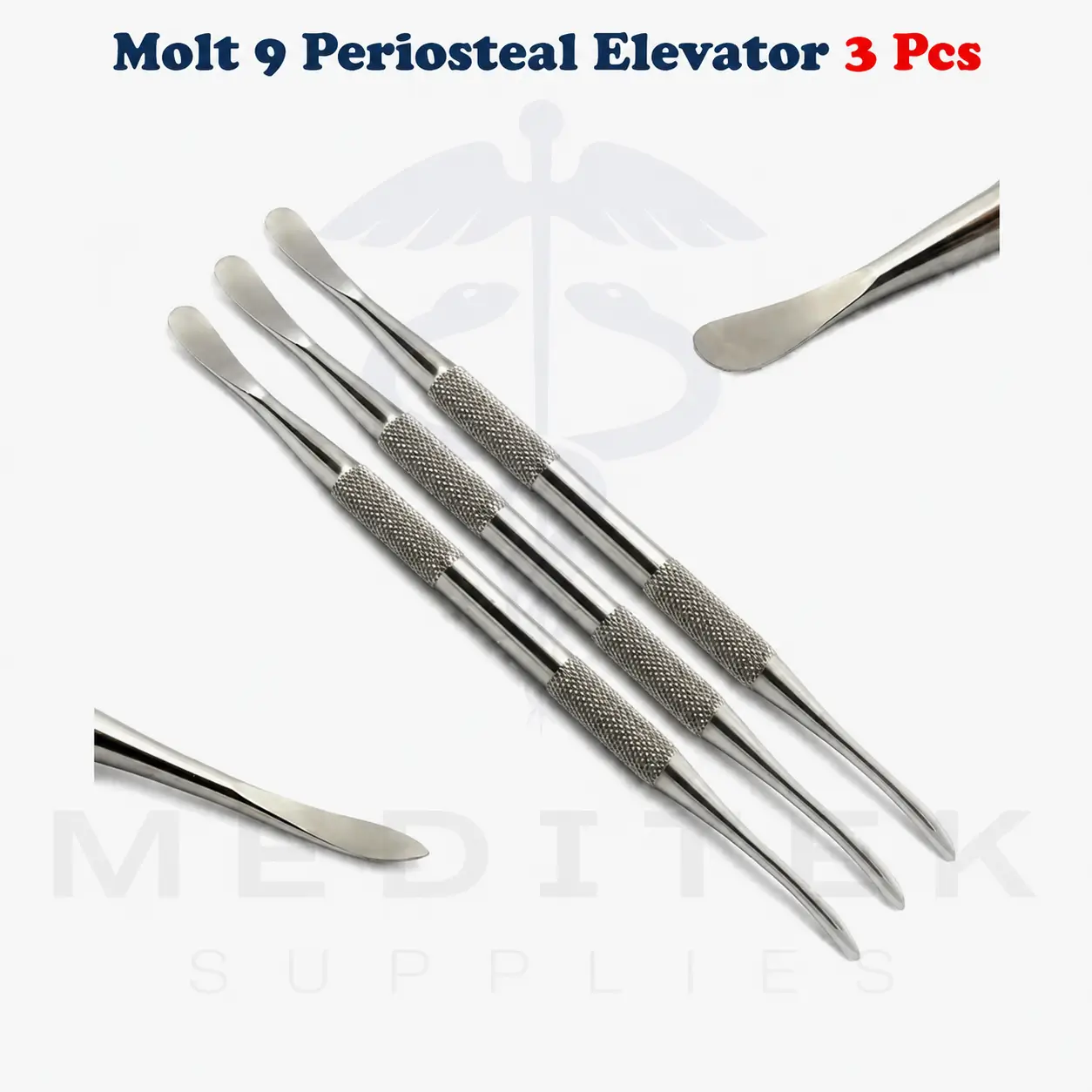 3X Molt 9 Surgical Periosteal Elevator