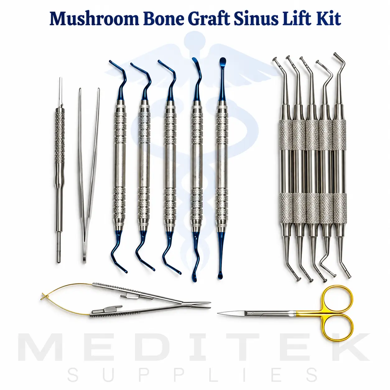 Mushroom Bone Graft Sinus Lift Dental Implant Kit CE