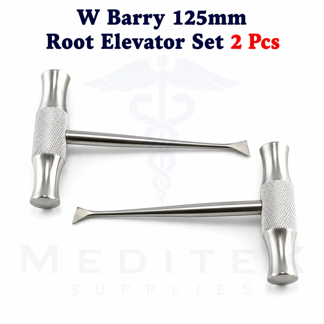 2Pc W Barry 125mm Root Elevator Set
