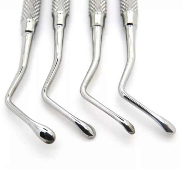 4Pcs Periodontal Lucas Bone Curettes Set - Image 2