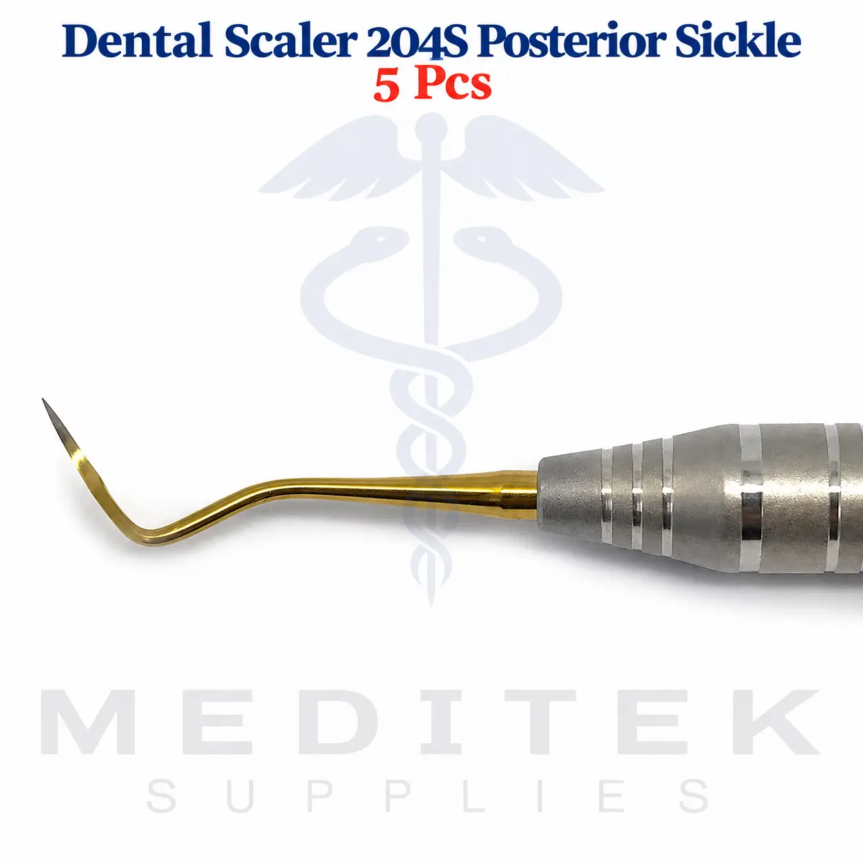 5 PCs Dental Scaler 204S Posterior Sickle #204S Instruments - Image 2