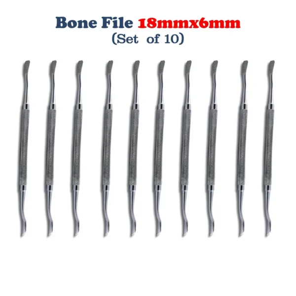 10 PCs Bone File Miller Filler – Cross-Cut Dental Instruments CE