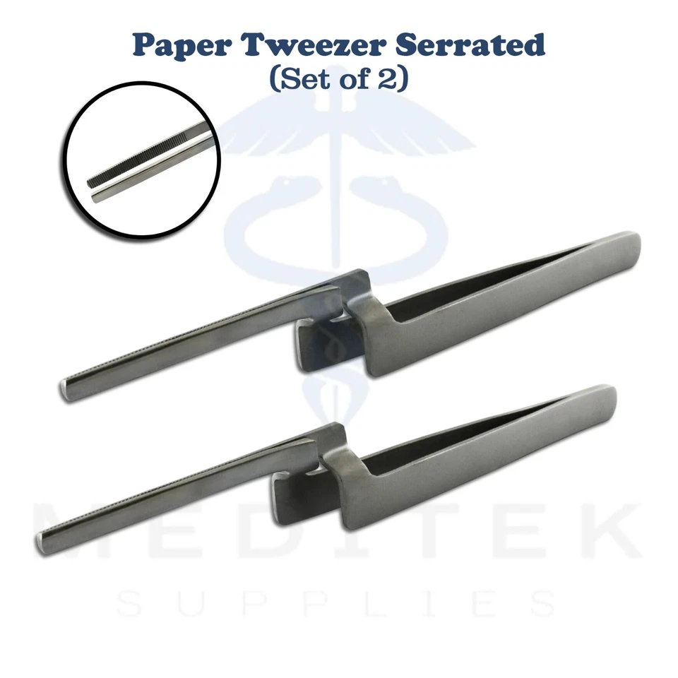 Miller Articulating Paper Forceps Holder Straight Dental Restoration Serrated CE - Image 3