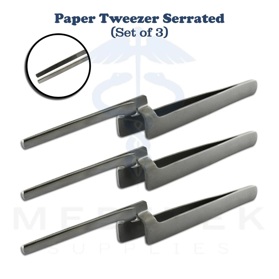 Miller Articulating Paper Forceps Holder Straight Dental Restoration Serrated CE - Image 2