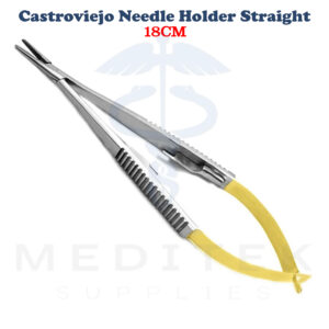 TC Castroviejo Needle Holder 18cm Straight – Surgical CE