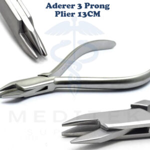 Dental Aderer Three Prong Orthodontic Wire Bending Pliers