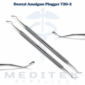 Dental Amalgam Plugger 720-2 Serrated Double Ended Composite Filling Instrument